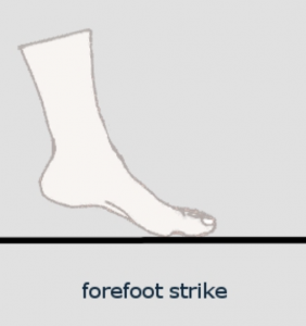 forefoot strike when doing temp runs