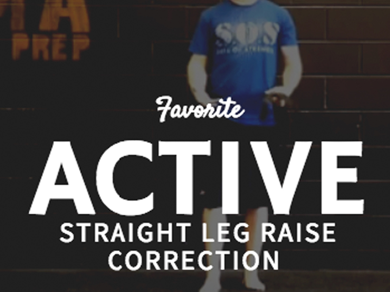 Active Straight Leg Raise Correction